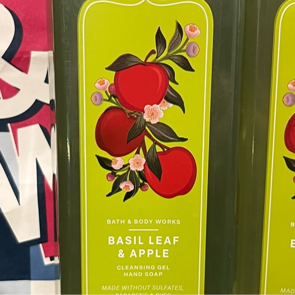 2x Basil Leaf & Apple Bath & Body Works cleansing gel hand soaps 8oz each NEW - Picture 2 of 8